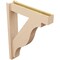 Ekena Millwork 6-in W x 28-in D x 36-in H Funston Block Rough Cedar Woodgrain TimberThane Outlooker, Primed Tan OUTUR060X28X36FST44RCPR - alternate 4